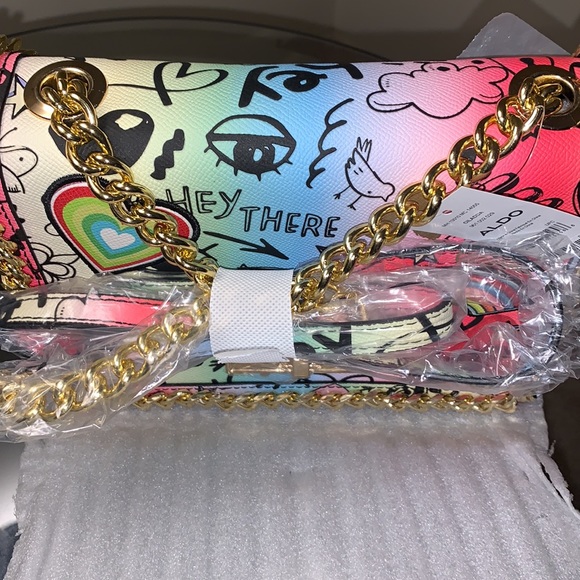 *SOLD* ALDO Ciladda Medium Shoulder Bag Chain Strap. - Picture 6 of 11